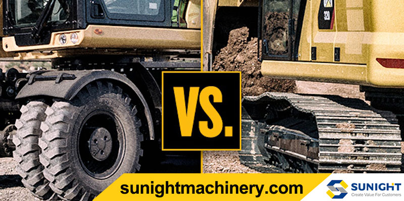 Comparison of Track and Wheel Excavators